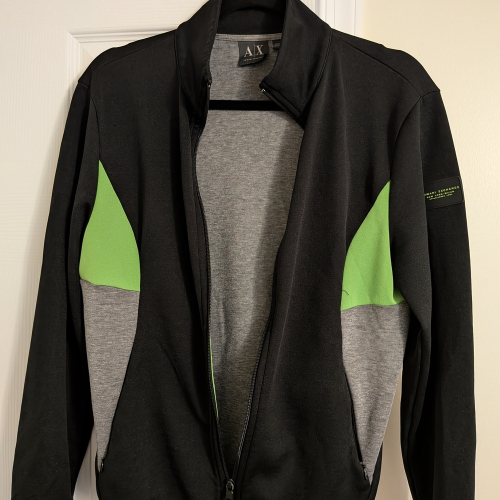 Armani Exchange Gray and Black Jacket